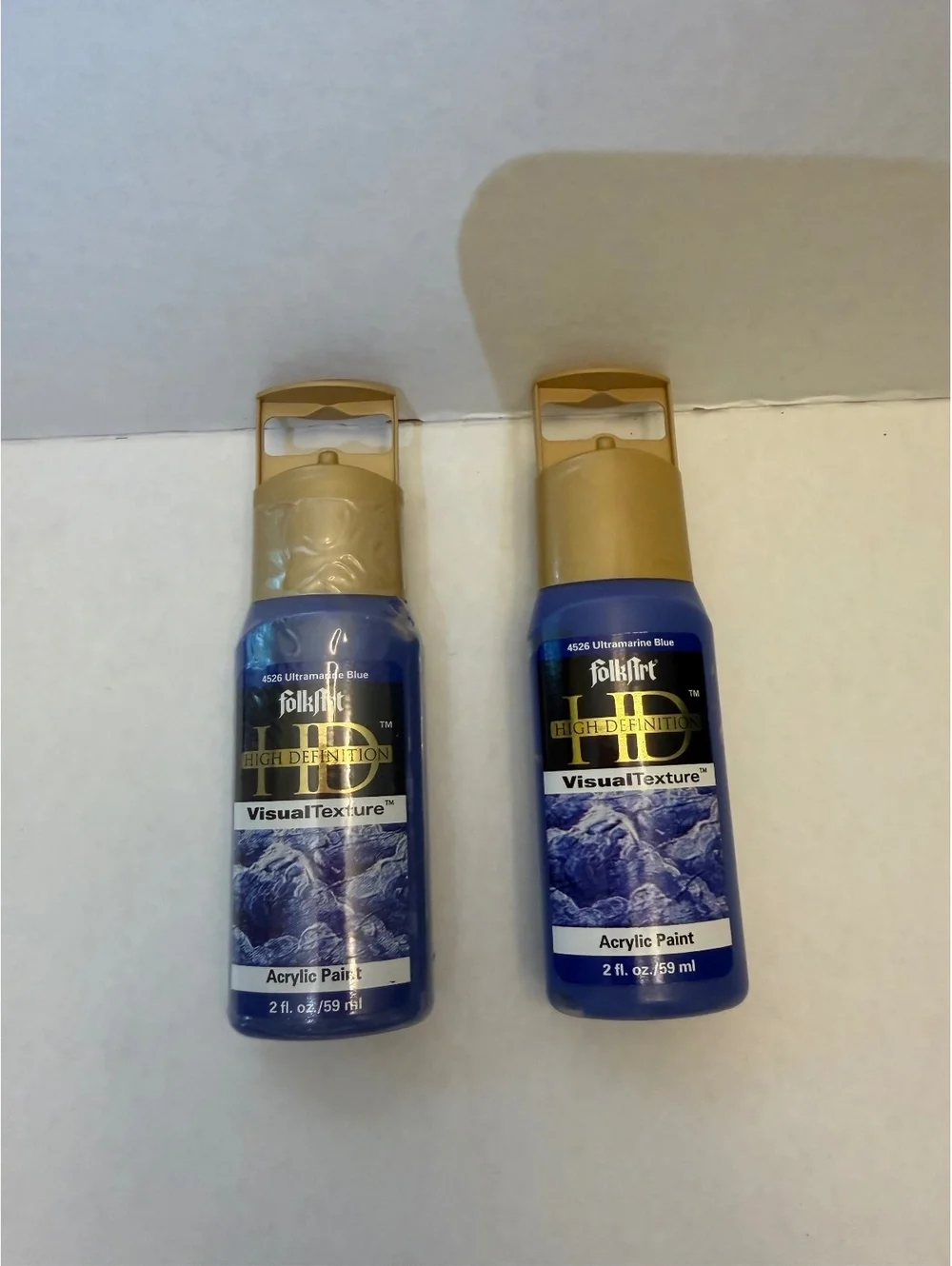 Vintage 2000s FolkArt Visual Texture Ultramarine Blue – New Old Stock
